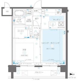 ZOOM錦糸町North 6階 間取り図