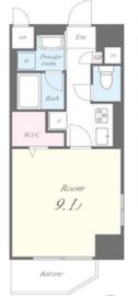 アルシェ新宿 1001 間取り図