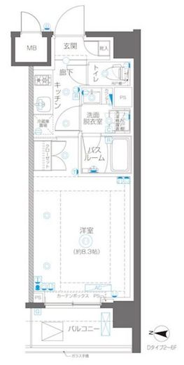 ZOOM錦糸町North 5階 間取り図