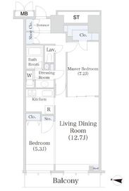 小石川シティハイツ 608 間取り図