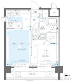 ZOOM錦糸町North 5階 間取り図