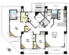 ラ・シテ代官山225 7階 間取り図