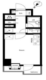 ブロードシティ東京 6階 間取り図