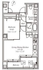 セプタス東麻布 501 間取り図