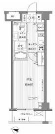 メゾンカルム西新宿 3階 間取り図