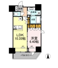 ホウエイコート秋葉原 301 間取り図