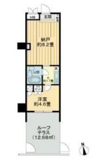 アパガーデンズ新宿戸山公園 地下1階 間取り図