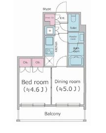 パークフラッツ渋谷代官山 603 間取り図