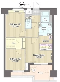 トーク西池袋ウェルフォート 502 間取り図