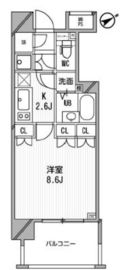 ライオンズシティ白金高輪 804 間取り図