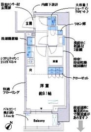 パークリュクス日本橋大伝馬町 2階 間取り図