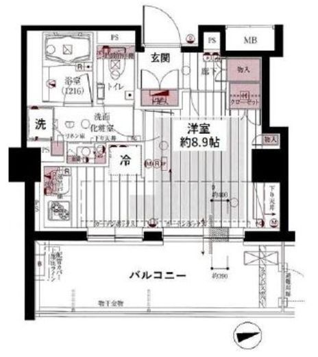 パークハウス中野アーバンス 6階 間取り図
