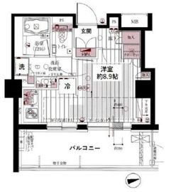 パークハウス中野アーバンス 6階 間取り図