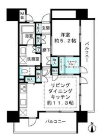 コスモヴィータ蒲田アイリススクエア 9階 間取り図