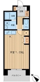 六本木ライズハウス 207 間取り図