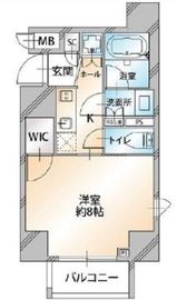 コンシェリア浜松町TOKYO PREMIUM 8階 間取り図