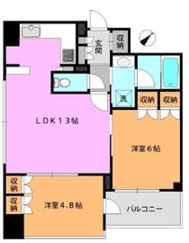 神楽坂アインスタワー 22階 間取り図