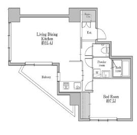 ユニテラス三軒茶屋 801 間取り図