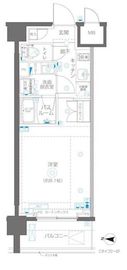 ZOOM錦糸町North 3階 間取り図
