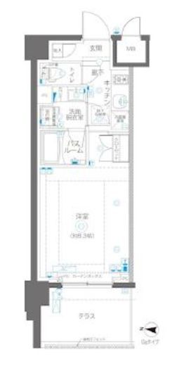 ZOOM錦糸町North 1階 間取り図