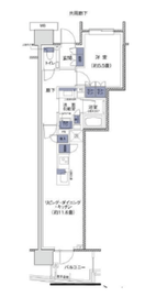 プラウド高田馬場 3階 間取り図