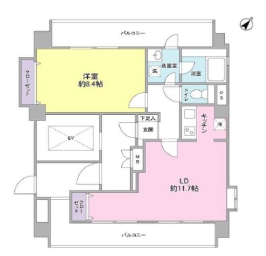 ユーキメゾン一番町 901 間取り図