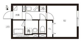 ハーモニーフラッツ神楽坂 403 間取り図