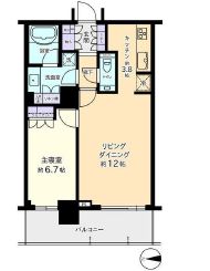 ブリリアタワー大崎 4階 間取り図