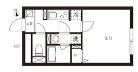 ハーモニーフラッツ神楽坂 402 間取り図