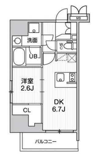 シーフォルム大井町2 10階 間取り図