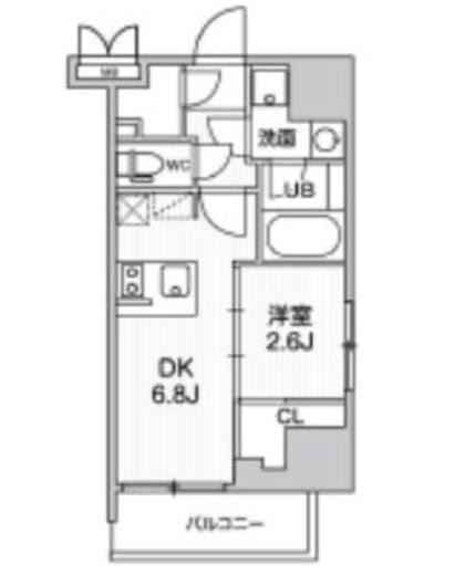 シーフォルム大井町2 6階 間取り図