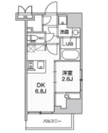 シーフォルム大井町2 6階 間取り図