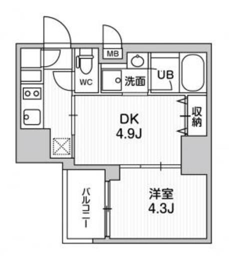 シーフォルム大井町2 10階 間取り図