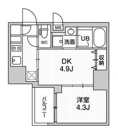 シーフォルム大井町2 10階 間取り図