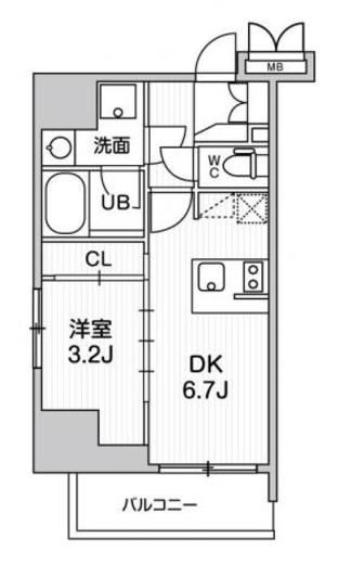 シーフォルム大井町2 4階 間取り図