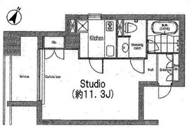 コンフォリア南青山 3F1 間取り図