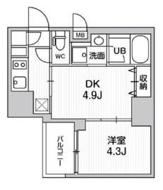 シーフォルム大井町2 7階 間取り図