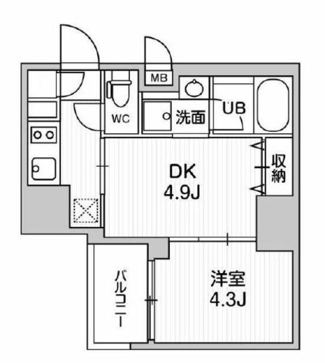シーフォルム大井町2 10階 間取り図