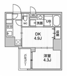 シーフォルム大井町2 14階 間取り図