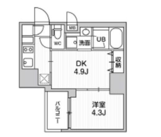 シーフォルム大井町2 15階 間取り図