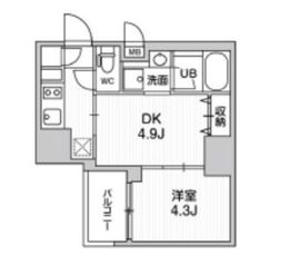 シーフォルム大井町2 15階 間取り図