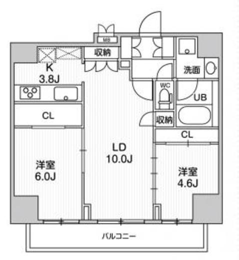 シーフォルム大井町2 15階 間取り図