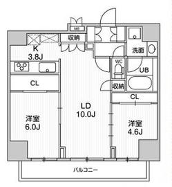 シーフォルム大井町2 15階 間取り図