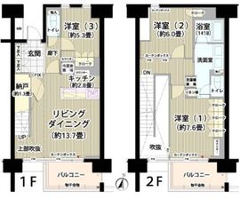 ガーデニエール砧レジデンス 507 間取り図