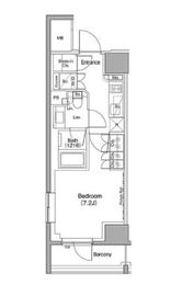 ザ・パークハビオ麻布十番 207 間取り図