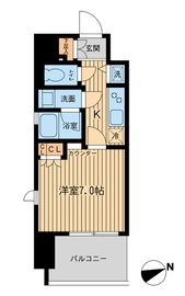 エルシア五反田 204 間取り図