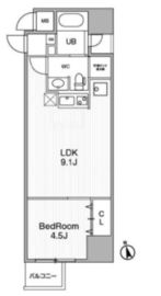 アーバンフラッツ池袋プレミアム 2001 間取り図