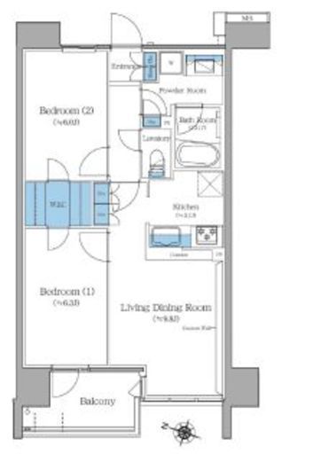 ブランシエスタ王子 503 間取り図