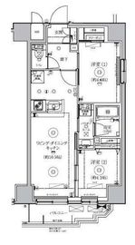 リルシア新御徒町 2階 間取り図