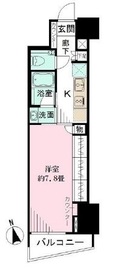 パークリュクス新宿御苑前mono 5階 間取り図